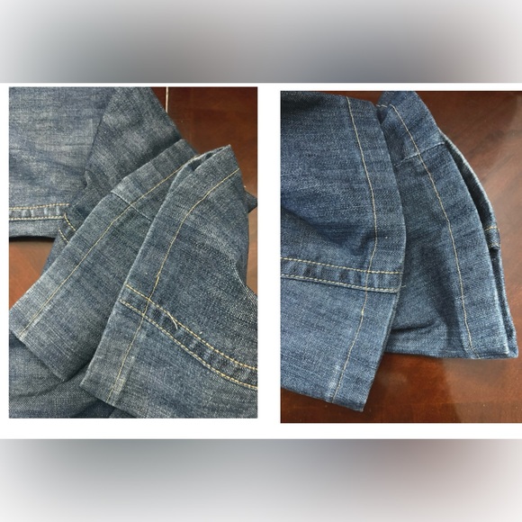 Allen B. by Allen Schwartz Women’s Size 8 Blue Flared Jeans Rhinestone SEE NOTE - Picture 9 of 12